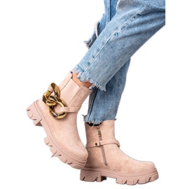 S. BARSKI Wildlederstiefel auf der S.BARSKI-Plattform beige