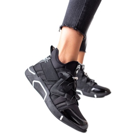 VINCEZA Slip-On Sportschuhe schwarz