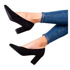 VINCEZA Wildlederpumps schwarz