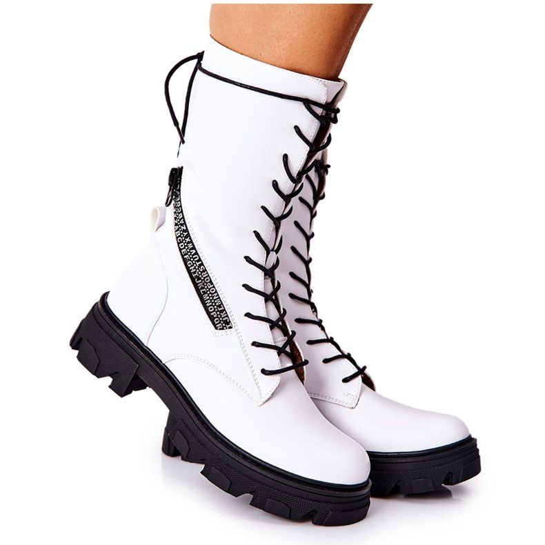 Glany Stiefel Sergio Leone TR747 Weiß