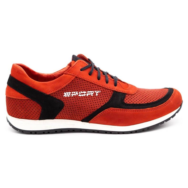 Polbut Herren Sportschuhe C47P rot mit schwarz