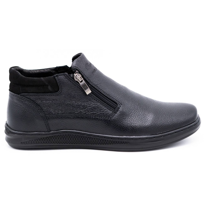 Polbut Schwarze Herren Winterstiefel K29F