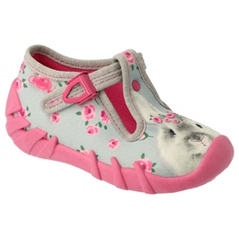 Befado Kinderschuhe 110P425 rosa grau