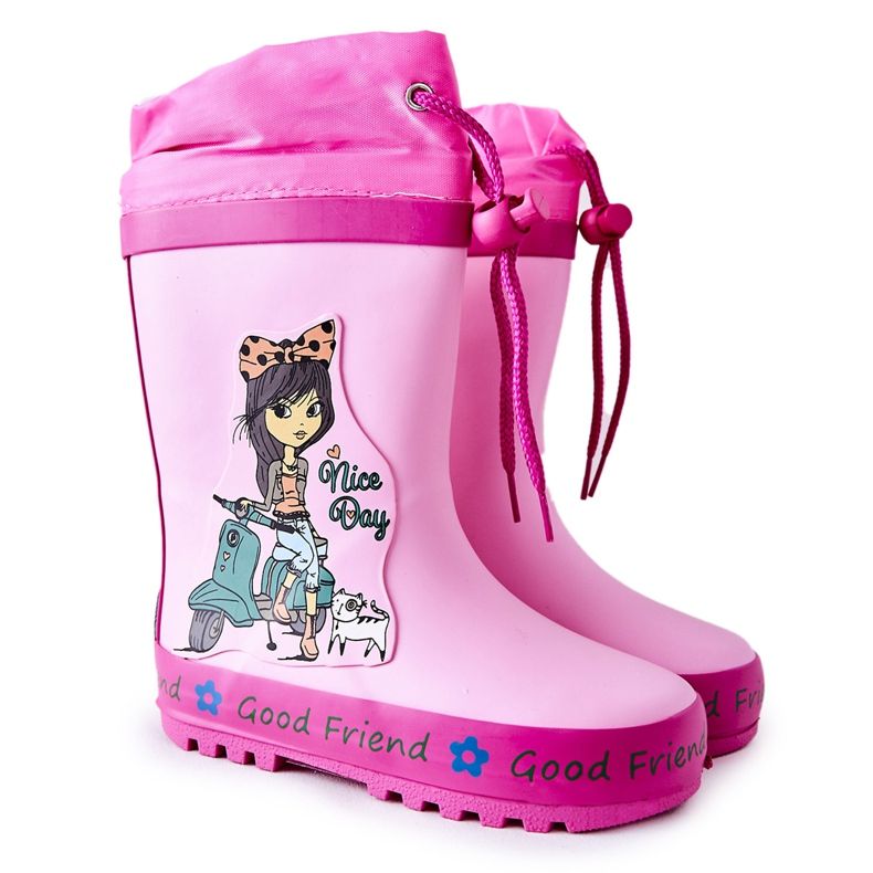 Gummistiefel für Kinder Rosa Heilee Girl