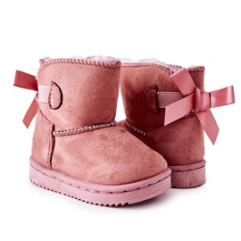 FR1 Warme Kinder-Schneestiefel Pink Funky rosa