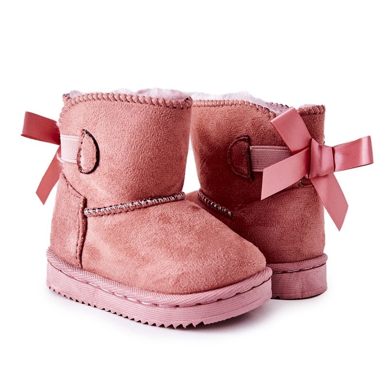 FR1 Warme Kinder-Schneestiefel Pink Funky rosa