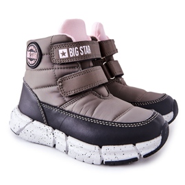 Kinder Schneeschuhe Memory Foam Big Star II374071 Szare schwarz grau