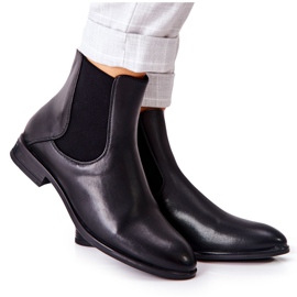 Lederstiefel Sergio Leone BT523 Schwarz