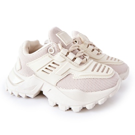 FR1 Kinder Sneaker Jasno Beżowe Freak Out beige