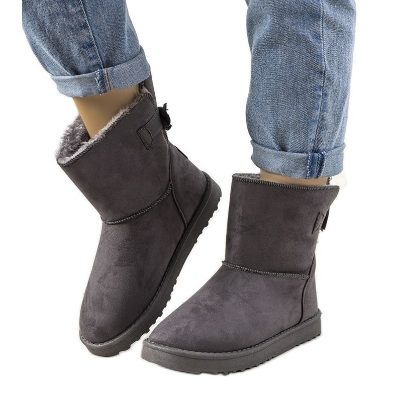 Graue Winterstiefel für Damen Cross Jeans Lomeli