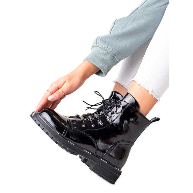 Elegante Lederstiefel ARTIKER schwarz