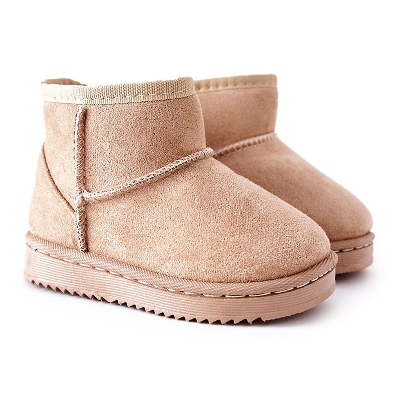 FR1 Warme Schneestiefel für Kinder Beige Gooby
