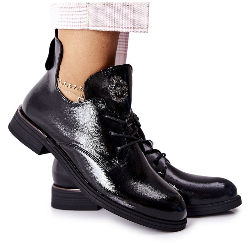 Lackierte Schuhe Sergio Leone Warmed PB262 Schwarz