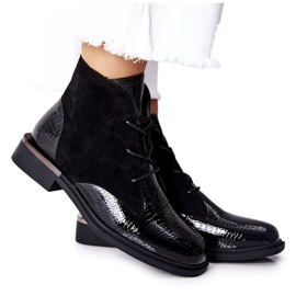 Wildleder Warm Stiefel Sergio Leone BT401 Schwarz