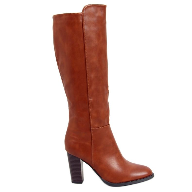 Stiefel mit hohen Absätzen camel UK03P Camel braun