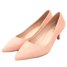 Pumps mit niedrigem Absatz Ann Pink rosa