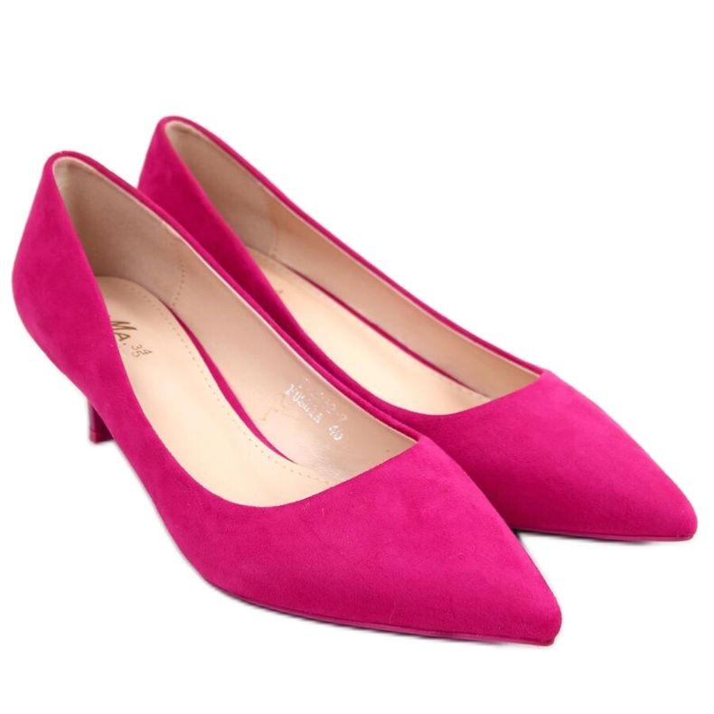 Pumps mit niedrigem Absatz Ann Fushia rosa