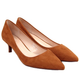 Pumps mit niedrigem Absatz Ann Camel braun