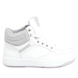 Emma WHITE / GREY High-Top-Sneakers weiß