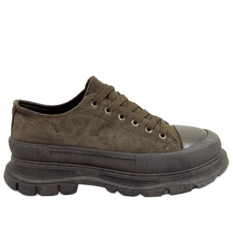 Lily Green Sneakers mit hohen Sohlen grün