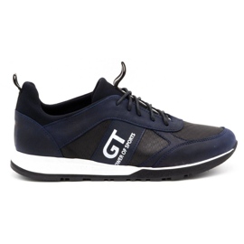 Polbut Herren Freizeitschuhe aus Leder 2111PLB marineblau