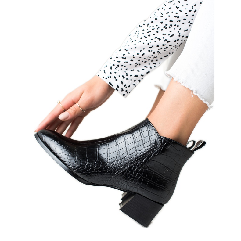 Filippo Lässige Stiefel mit hohen Absätzen schwarz