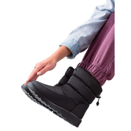 Lässige VINCEZA Schneestiefel schwarz