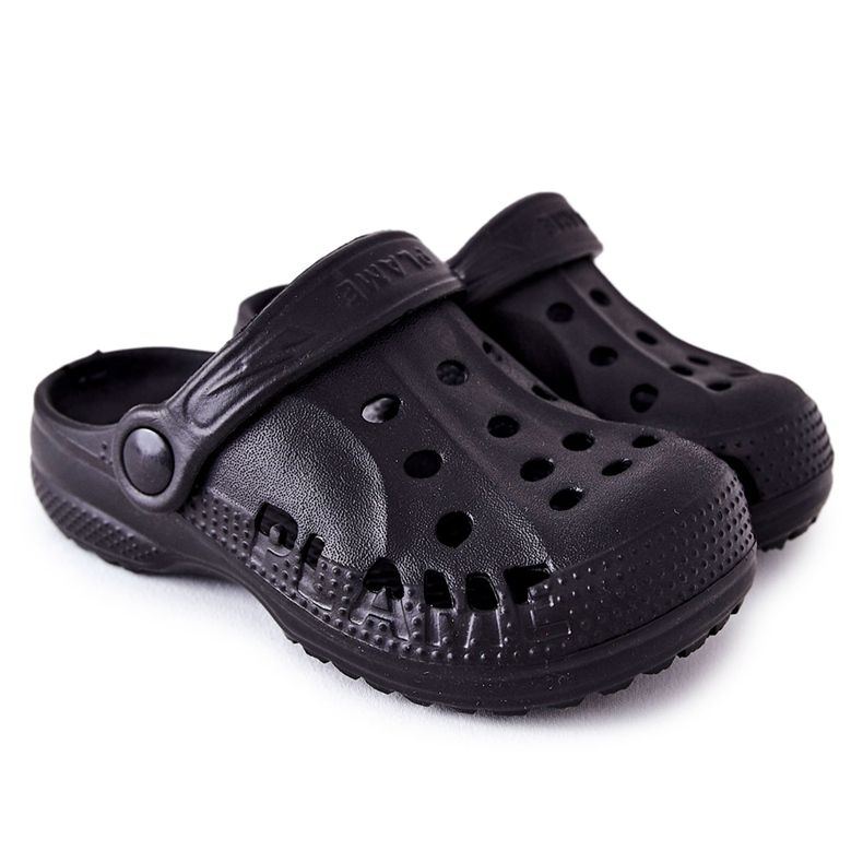 Flameshoes Kinder Hausschuhe Black Kroks schwarz