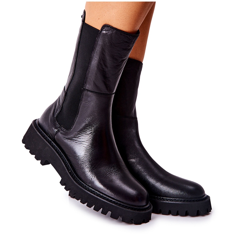 Hoher Stiefel Jodhpur Big Star II274416 Schwarz