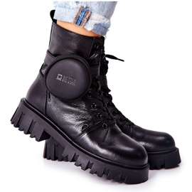 Leder Warm Workers Mit Niere Big Star II274430 Schwarz