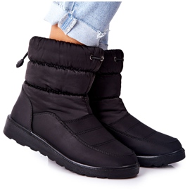 Vinceza Cathy's Schwarze High Slip-On Schneestiefel