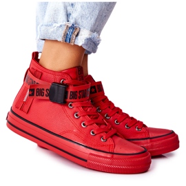 Hoher isolierter Sneaker Big Star GG274028 Rot