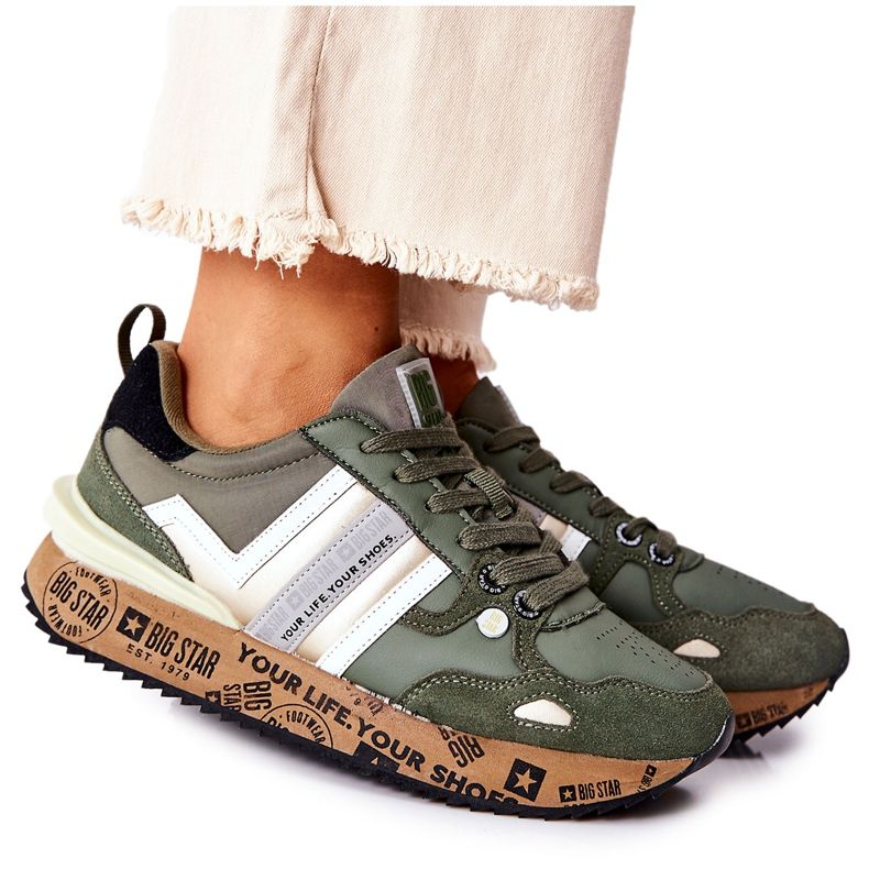 Damen Sportschuhe Big Star II274299 Khaki grün