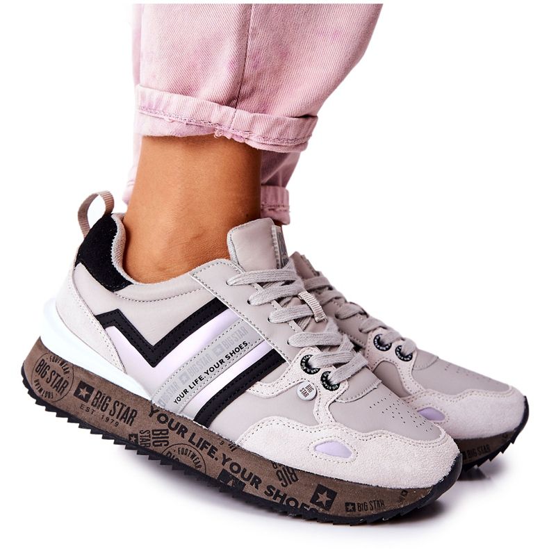 Damen Sportschuhe Big Star II274297 Grau