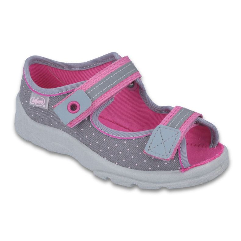 Befado Kinderschuhe 969Y126 rosa grau