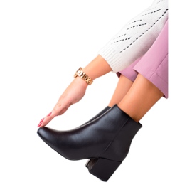 Renda Freizeitstiefel auf breitem Pfosten schwarz