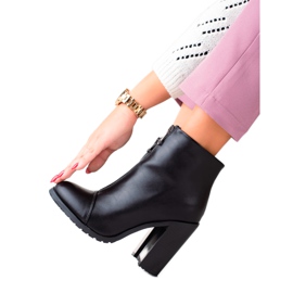 Super Mode Klassische Stiefel mit Reißverschluss schwarz