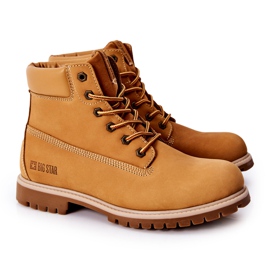 Lederstiefel Trappers Big Star II174264 Camel braun