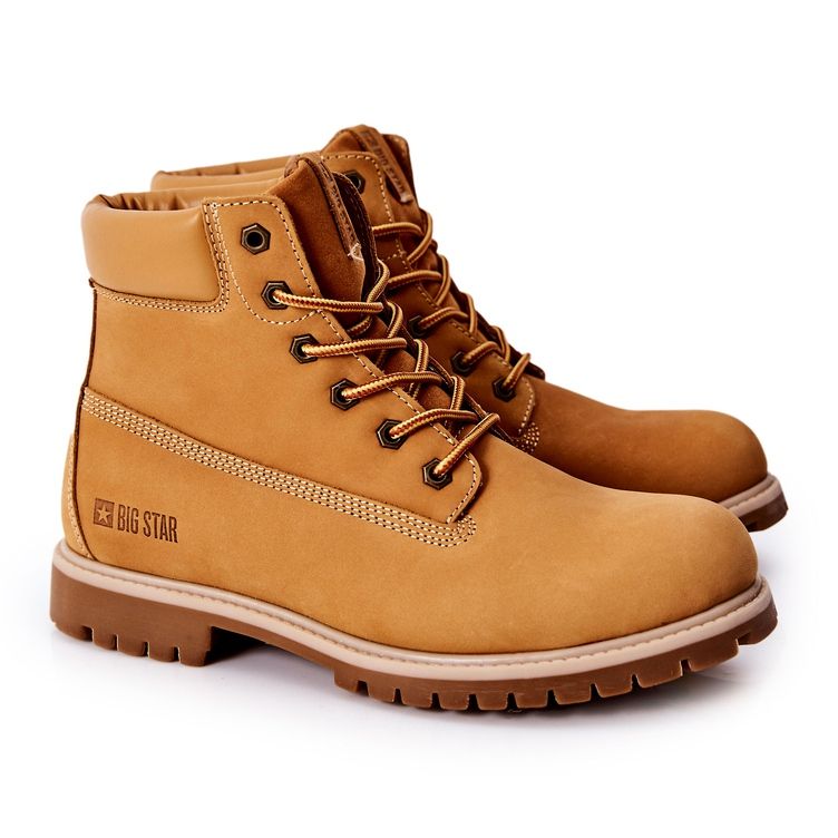 Lederstiefel Trappers Big Star II174264 Camel braun
