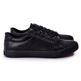 Leder Sneakers Big Star II174029 Schwarz