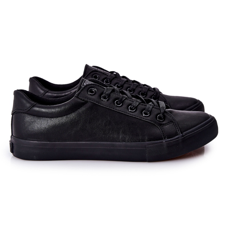 Leder Sneakers Big Star II174029 Schwarz