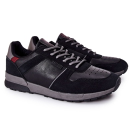 Herren Sportschuhe Memory Foam Big Star Schwarz II174084