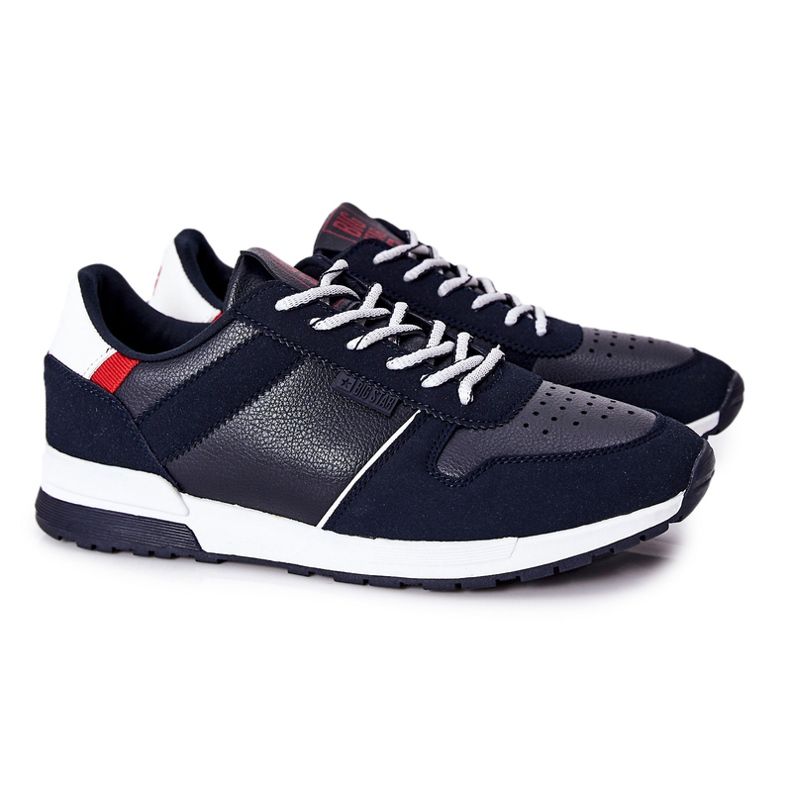 Herren Sportschuhe Memory Foam Big Star Navy Blau II174083