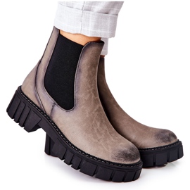 Stiefel Workers Warm Trapers Sergio Leone TR761 Grau