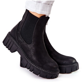 Stiefel Workers Isolierte Trappers Sergio Leone TR761 Schwarz