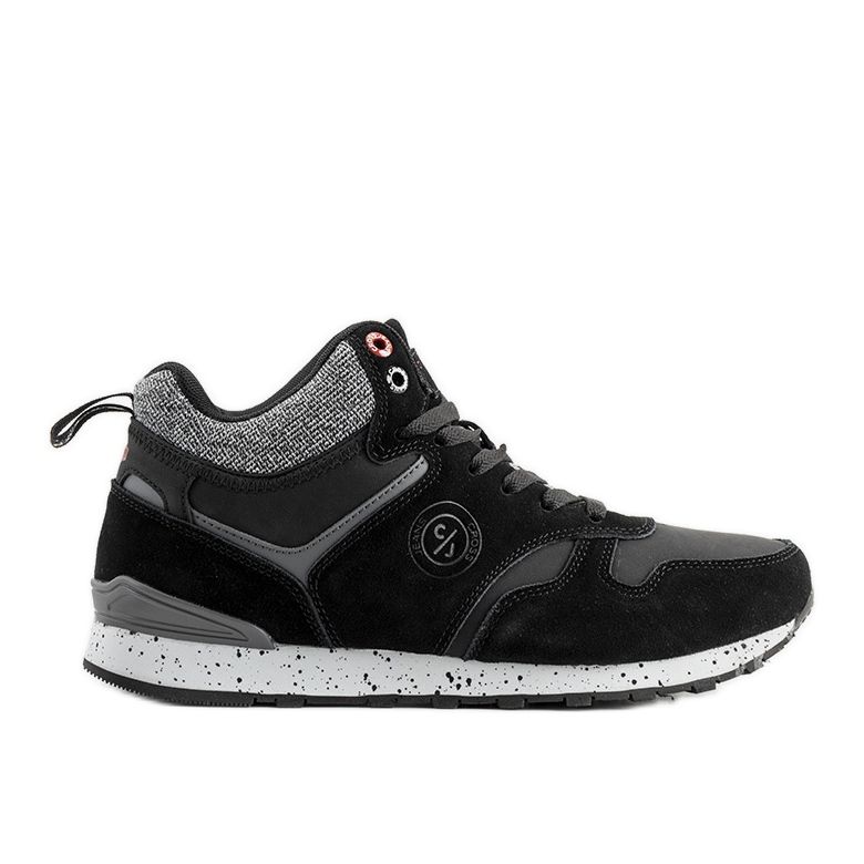 Schwarze Herren Sneaker Cross Jeans Merle grau