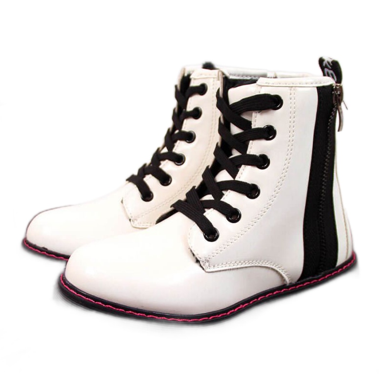 Isolierte Lackstiefel Jr EVE327B weiß