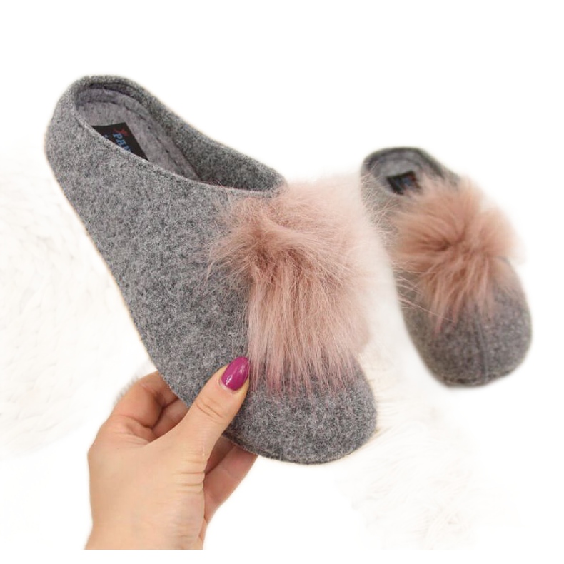 Panto Fino Hausschuhe W INT1626B grau