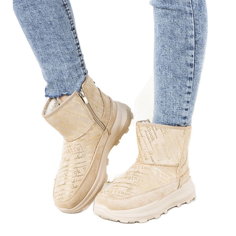 Damen Schneestiefel Crescent beige