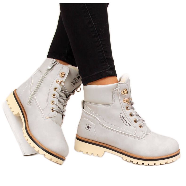 Isolierte Damenstiefel News W EVE249B grau